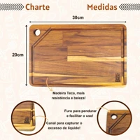 Imagem da promoção Tábua De Corte E Preparo De Alimentos Na Cozinha Carne Churrasco Frutas Legumes Madeira Maciça