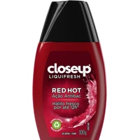 Imagem da oferta Close Up Gel Dental Com Flúor Red Hot Ação Antibac Closeup Liquifresh Frasco 100g