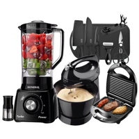 Imagem da promoção Liquidificador Mondial Turbo + Sanduicheira Misteira Grill + Batedeira Facas Premium 220v / 110V