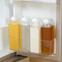 Imagem da promoção Garrafas De Acrílico Transparente Caixa De Leite Geladeira Leite Suco Bebidas Água Chá 500ml
