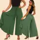 CALÇA PANTALONA FEMININA EVAZÊ GODÊ DUNA CINTURA ALTA em oferta
