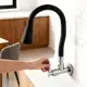 Torneira Gourmet Flexível Bancada Ou Parede Parede Preto em oferta
