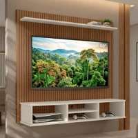 Imagem da promoção Painel Ripado Para TV até 60 Polegadas com Nicho Espaçoso e Prateleira Ideal para Sala Estante