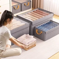 Imagem da promoção KIT 3 Caixas Organizadoras com Tampa Transparente – Oxford Reforçado 47×28×20cm