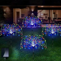 Imagem da promoção Luz de Jardim Solar 120 LEDs Super Brilhante Estilo Fogos 8 Modos IP65 Presente para Natal