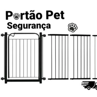 Imagem da promoção Portão Pet Grade Para Cachorro (78cm A 153cm) Cercado de Proteção