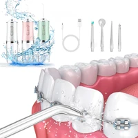 Imagem da promoção KIT 2 Irrigador Dental Oral Recarregavél 220ml Higiene Limpeza Bucal Portátil Limpador de Dente -F7