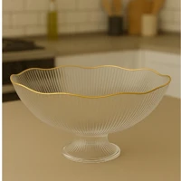 Imagem da promoção Fruteira Saladeira Organizador Multiuso De Frutas Tipo Aparência de Vidro Transparente Resistente Sa