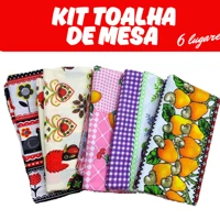 Imagem da promoção Kit 3 Toalhas de Mesa – 6 Lugares | 2,10m x 1,50m | Estampas Sortidas