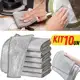 Kit 10 Panos De Limpeza Aço Malha Arear Panela Fogão Toalha Louça Tira Gordura Reutilizável em oferta