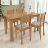 Imagem da promoção Conjunto Sala de Jantar com 4 Cadeiras Easy Line
