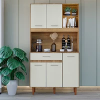 Imagem da promoção Armário Organizador Multiuso Cozinha Completa Mdp Cm 170 Off-white