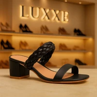 Imagem da promoção Tamanco Salto Baixo Confortável Macio Moderno Casual