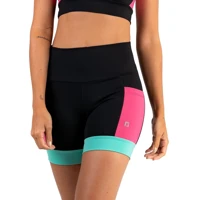 Imagem da promoção Shorts Feminino Cintura Alta Com Bolsos Academia Corrida