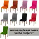 Kit 6 Capas De Cadeira Jantar Malha Gel Com Elástico Decoração em oferta