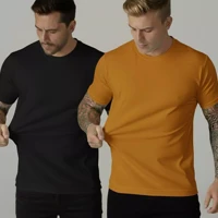 Imagem da promoção Kit 2 Camiseta Peruana Cotton 40.1 Premium 100% Algodão Elastano Masculino Feminino Plus Size Ve