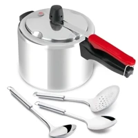 Imagem da promoção Panela Pressão 4,5 L Original Polida Clock e Utensílios em Aço Inox 3 peças