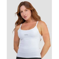 Imagem da promoção Regata Alça Fina Fitness Blusa Feminino Liso Poliamida Tank Top Slim Camiseta Academia Verão