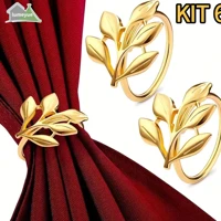 Imagem da promoção 6 Peças Anel para Guardanapos Folha Metal-Guardanapos De Folha De Metal Para Festival De Colheita Ou