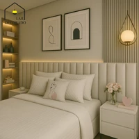 Imagem da promoção Kit 20 Placas Cabeceira Estofada 60x20cm | Modular e Autocolante