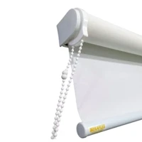 Imagem da promoção Cortina Persiana Rolon Rolo Tela Solar branco para portas e janelas de quarto sala cozinha 1,10x1,1o