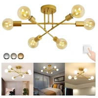 Imagem da promoção Lustre Luminária Teto Moderno Para Sala De Jantar 6 Lâmpadas