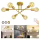 Lustre Luminária Teto Moderno Para Sala De Jantar 6 Lâmpadas em oferta