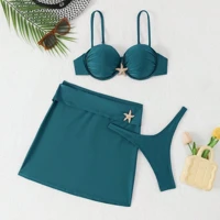Imagem da promoção Conjunto de Biquíni com Saia e Detalhe de Estrela do Mar 2025 XX546