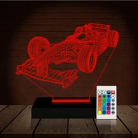 Imagem da promoção Luminária Led 3d | Fórmula 1 Corrida | Abajur Presente Criativo Decoração