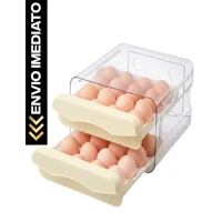 Imagem da promoção Gaveteiro Porta Ovos Organizador de Geladeira 32 Unidades Transparente Deslizante
