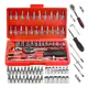 Combo Jogo Kit Ferramentas Profissional 46 Peças Chave Fenda Philips Soquete 1/4 Em Aço em oferta