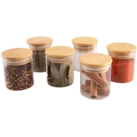 Imagem da promoção Jogo de Potes de Vidro Brinox Redondo 180ml Ekko Lock & Stock 6 Peças