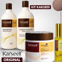 Imagem da promoção Kit Karseell Profissional Completo Intenso – Shampoo 1L + Condicionador 1L + Máscara 500g + Óleo 50m