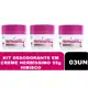 03un Desodorante Creme Herbissimo Hibisco 55g em oferta