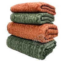 Imagem da promoção ogo/Kit 4 Toalhas (2 Banho + 2 Rosto) Cosmopolitan Macia Algodão Luxo Barra Aveludada Alta Absorção