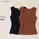 Kit 2 Regata Blusa Decote Quadrado Reta Tendencia Suplex Premium Liso Verão Moda Gringa em oferta