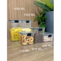 Imagem da promoção Monte Seu Kit Conjunto De Potes Herméticos em Acrílico Cristal com Trava Empilhável