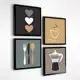 Quadro Decorativo Objetos Café Xícara Cozinha Cantina Copa em oferta