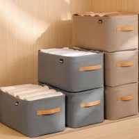 Imagem da promoção Caixa Organizadora de Roupas Cesto Organizador Guarda Roupa Calças Armazenamento Organizer Closet