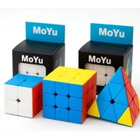 Imagem da promoção Kit 3 Cubo Mágico 2x2x2 + 3x3x3 + Pirâmide Profissional Moyu