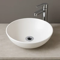 Imagem da promoção Cuba Sobrepor Apoio Banheiro Redonda Lavabo 30 cm Resistente Acabamento Brilhante Moderna