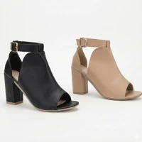 Imagem da promoção Kit 2 Pares Sandália Feminina Zamarini Ankle Boot Elegante Moda Tendência