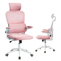 Imagem da promoção Cadeira De Escritório Confort Ergonômico Apoio De Lombar Cor Rosa Material Do Estofamento Malha Pyth