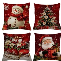 Imagem da promoção KIT 4 CAPAS DE ALMOFADAS DECORATIVAS NATAL PAPAI NOEL ,BONECO DE NEVE , RENA - TAMANHO 45X45