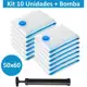 Kit 10 Sacos a Vácuo Hermético 50x60cm Edredom Toalhas Roupas + Bomba em oferta