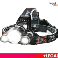 Imagem da promoção Lanterna Tática de Cabeça Cree T6 3 Modos Super Brilho para Mergulho e Camping