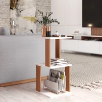 Imagem da promoção Mesa Lateral E Canto De Sofá Mesinha Apoio Aparador Sala Cabeceira Quarto MVD Móveis