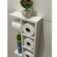 Imagem da promoção Nicho Banheiro Porta Papel MDF Elegance Branco