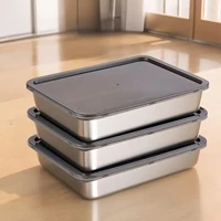 Imagem da promoção Recipiente De Cozimento De Grande Capacidade Bandeja De Aço Inoxidável Com Tampa