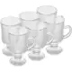 Conjunto 6 Taças de Cappuccino de Vidro com Alça e Pé 115ml em oferta
